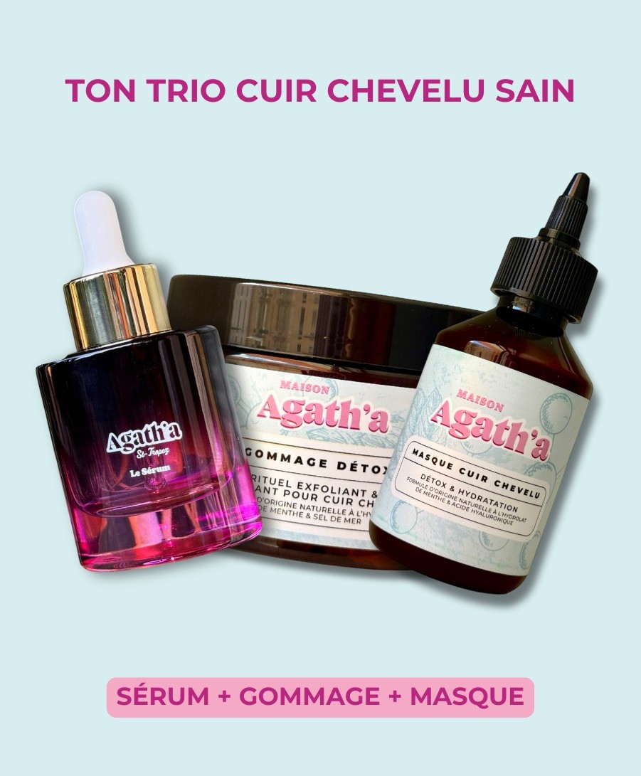 Le trio cuir chevelu sain