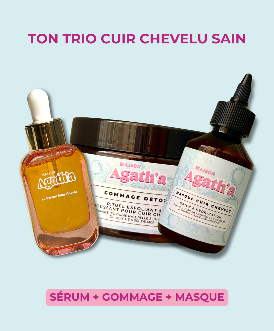 Le trio cuir chevelu sain